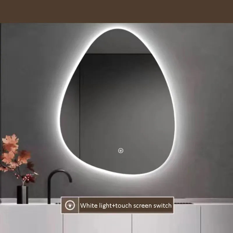 irregular LED bathroom mirror
