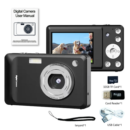 Kids Digital Camera 1080P 48MP with 16X Zoom Auto Focus Anti Shake LED Fill Light Compact Point Shoot Camera for Teens Beginners