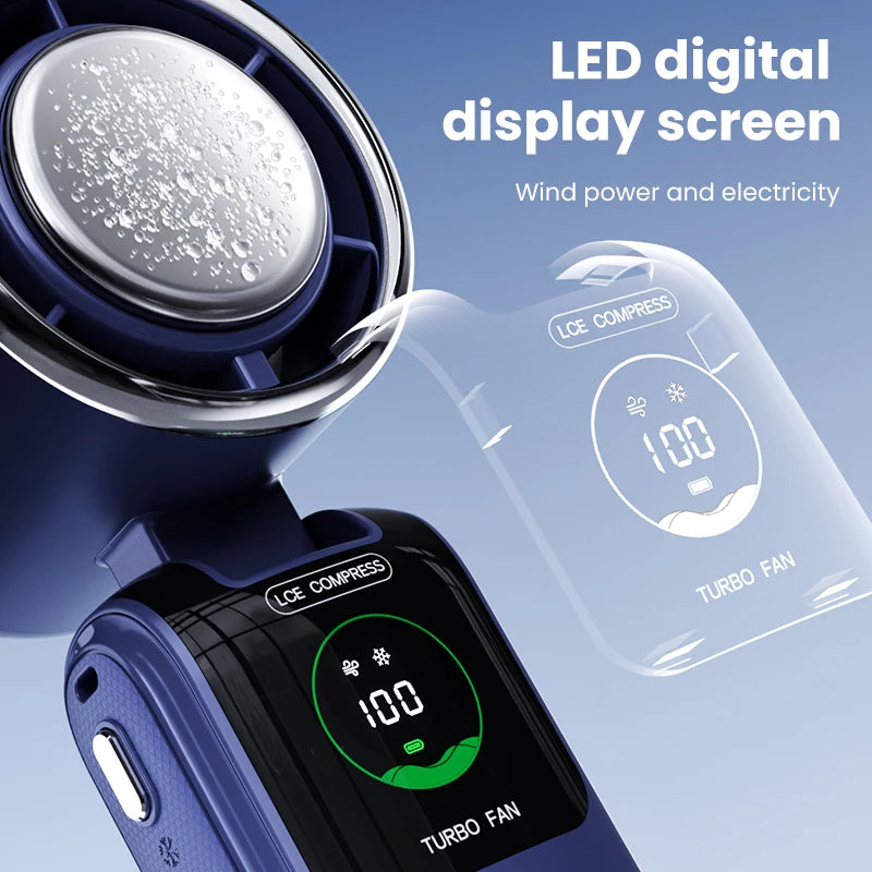 High-Speed Ice Pack Portable Folding Fan