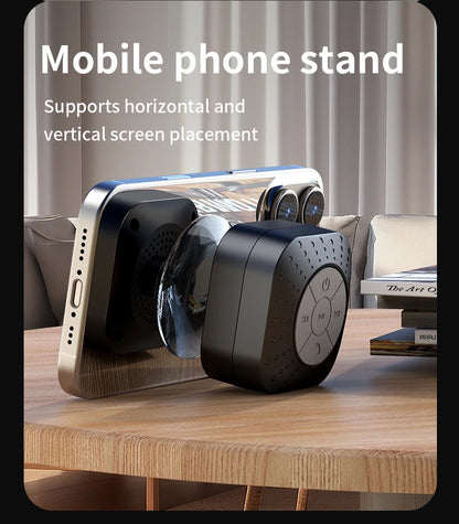 Portable Bluetooth Speaker Mini Audio Suction Cup Phone Stand Surround Sound Subwoofer Smart Home Electronic Devices