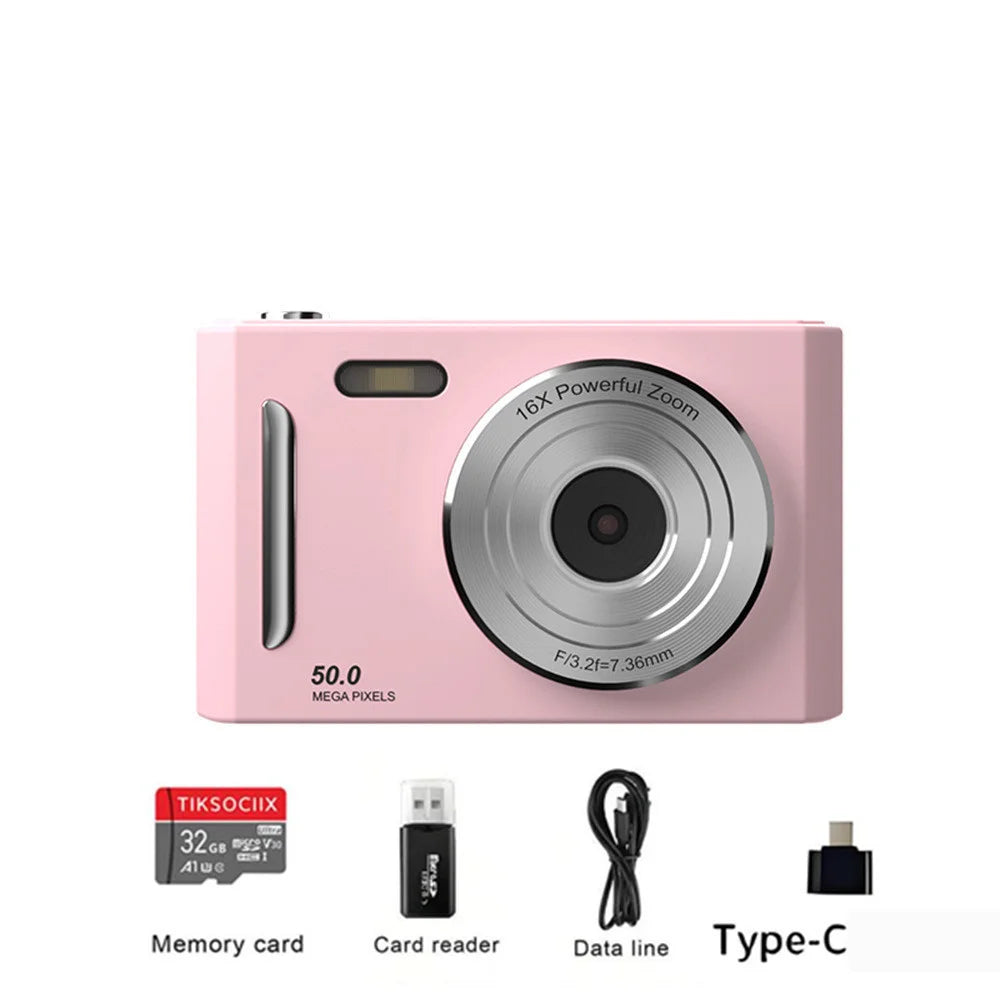 2026 NEW 5K Digital Portable Camera Pixels Auto Focus Entry-level Camera Dual Camera Flash Student CCD