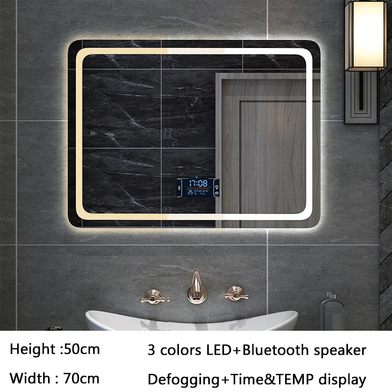 LED bathroom smart mirror
