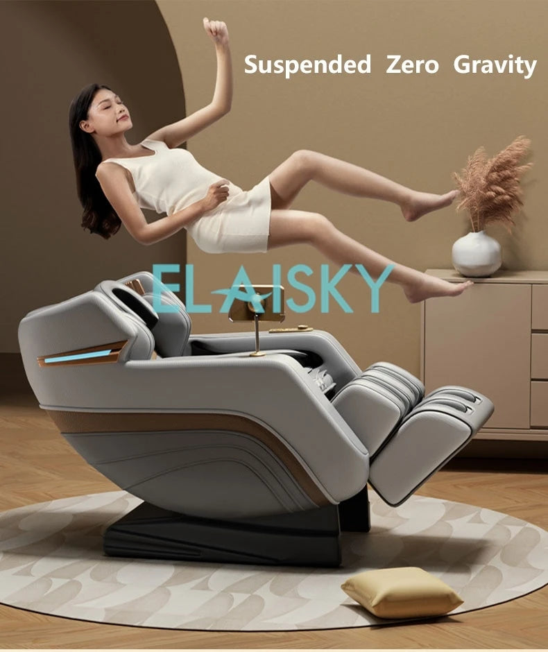 Full Body Airbags Zero Gravity Massager Chair Electric LCD Screen Massage Relaxing Hifi Bluetooth Music Chair Multi Functional