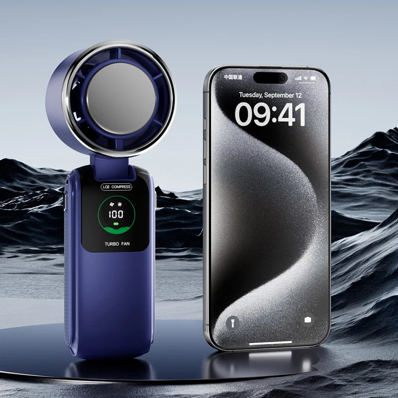 High-Speed Ice Pack Portable Folding Fan