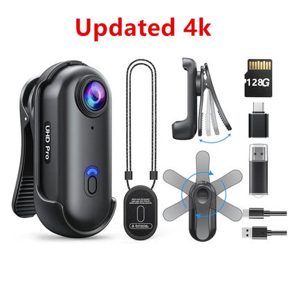 4K Wearable Mini Body Camera