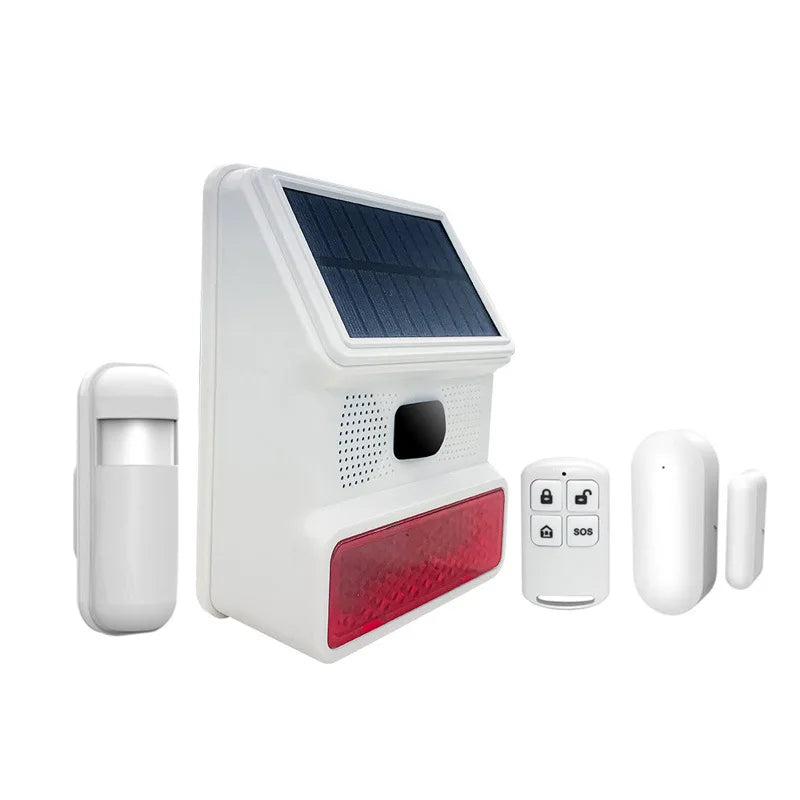 433MHZ Wireless Solar Speaker Siren Outdoor 100Db Sounder Super Alarm Horn Security Alarm Siren