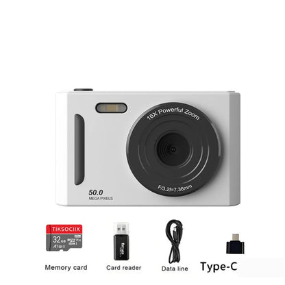2026 NEW 5K Digital Portable Camera Pixels Auto Focus Entry-level Camera Dual Camera Flash Student CCD