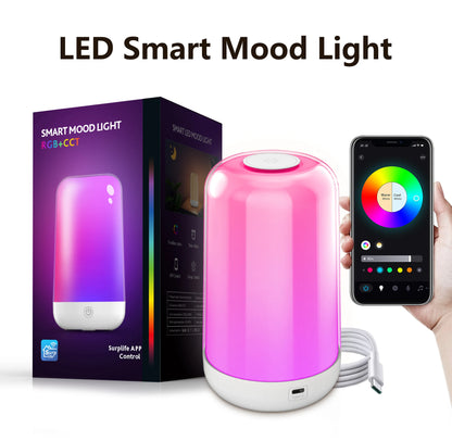 smart touch RGB bedside lamp