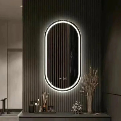 Wall Hung Frameless Touch Screen Led Bath Smart Mirror for Bathroom