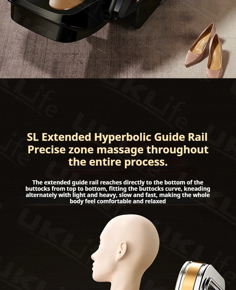 4D SL-Track Massage Chair Zero Gravity Full Body w/AI Voice 3D Luxury Electric Home Office Massage Sofa 3Y Warranty