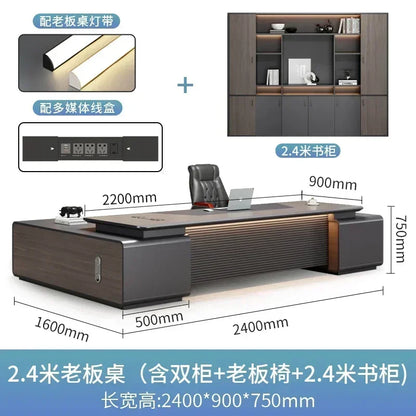 Executive Pro Standing Desk Smart Charging Organizer Ergonomic Motion Control Office Solution Secretária Executiva Furniture