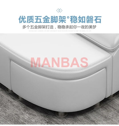 King/Queen Size Multifunctional Bed Tech Smart Beds Ultimate Camas TATAMI Massage Lit Genuine Leather Upholstered Bed with Audio