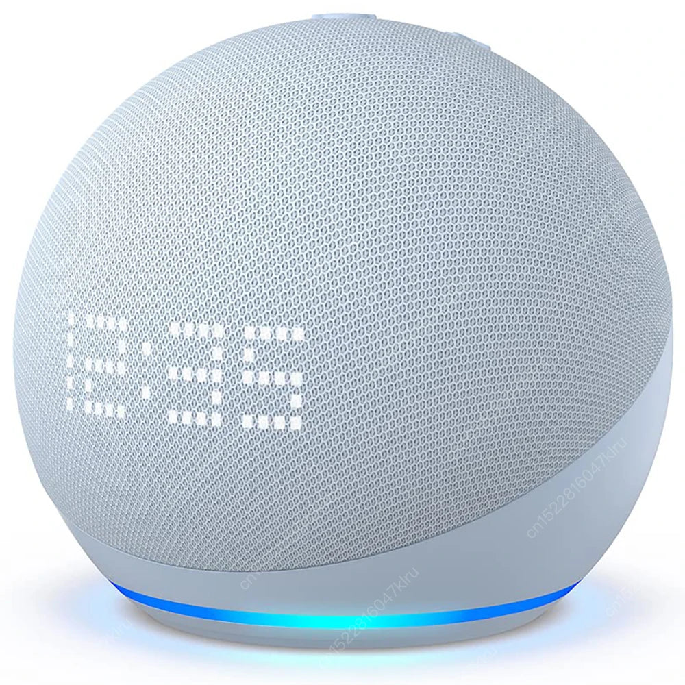 Original Alexa Dot Pop 5th Generation Smart Mini Wifi Home BT Alexa Speaker Horn with Sound Control Voice Assistant and Clock