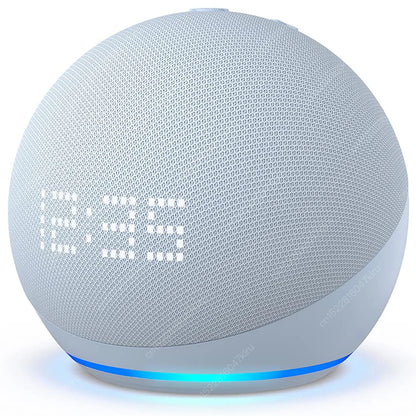 Original Alexa Dot Pop 5th Generation Smart Mini Wifi Home BT Alexa Speaker Horn with Sound Control Voice Assistant and Clock