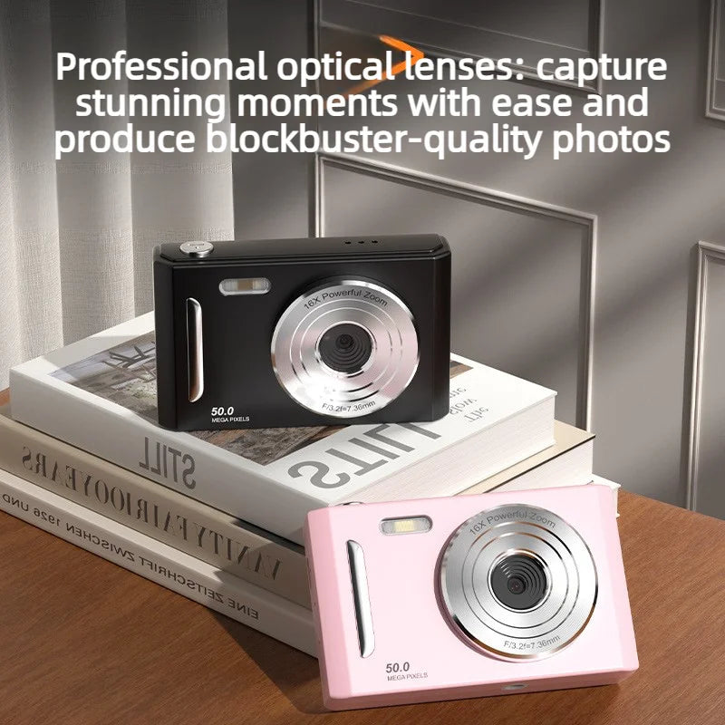 2026 NEW 5K Digital Portable Camera Pixels Auto Focus Entry-level Camera Dual Camera Flash Student CCD