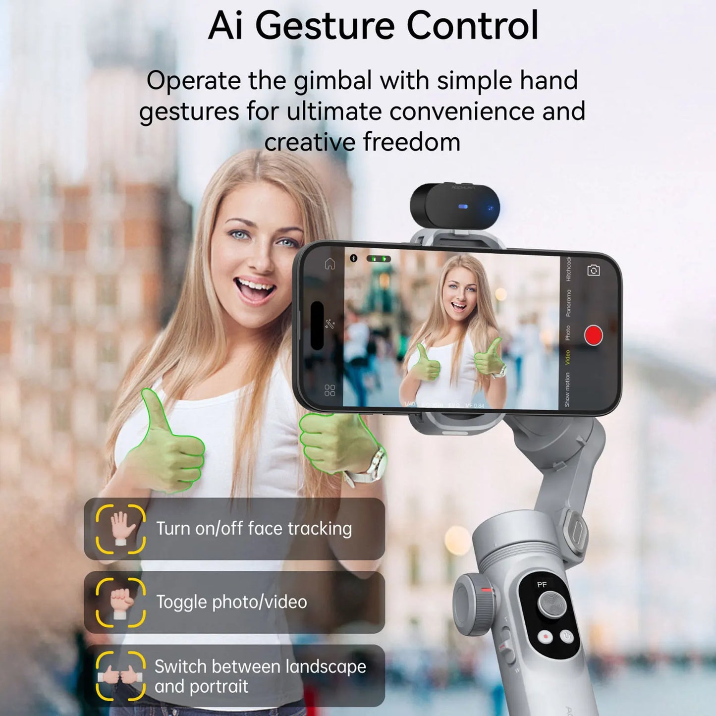 Smart XPro AI 3-Axis Gimbal Stabilizer