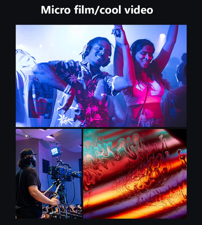 10in 26cm RGB Selfie Ring Light with Telescopic Tripod Stand Phone Holder, Photography RingLight Colorful Led Makeup Fill Lamp