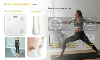 Customized Bedroom Round Intelligent Makeup Mirror, Bathroom Mirror, Android Magic Mirror, Waterproof Strap, 15.6-inch