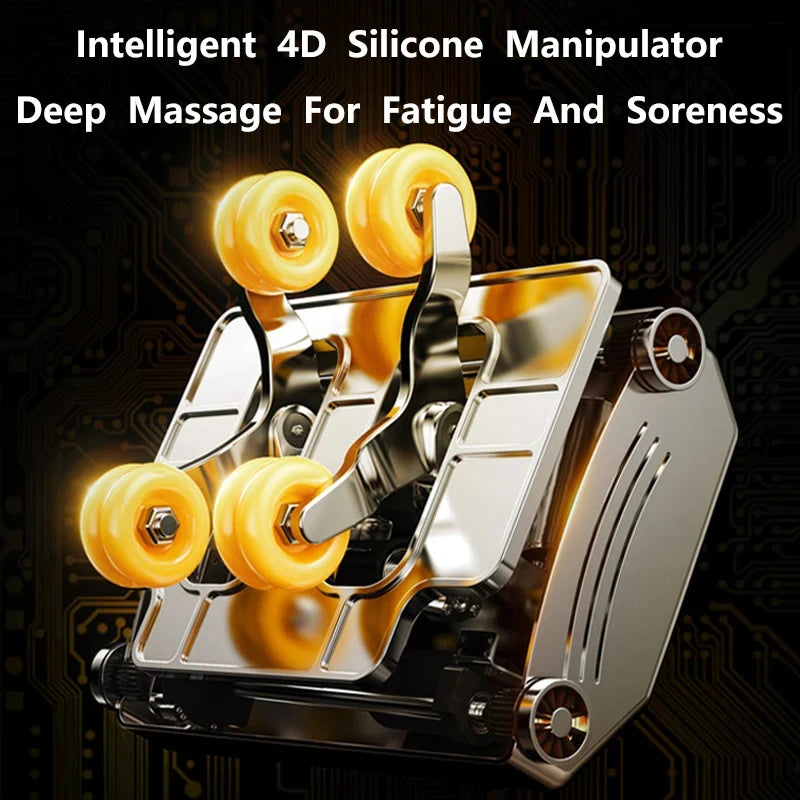 4D SL-Track Massage Chair Zero Gravity Full Body w/AI Voice 3D Luxury Electric Home Office Massage Sofa 3Y Warranty