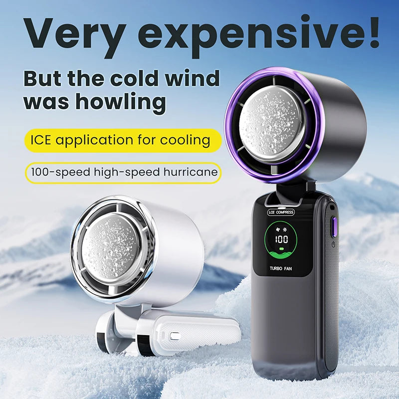 High-Speed Ice Pack Portable Folding Fan