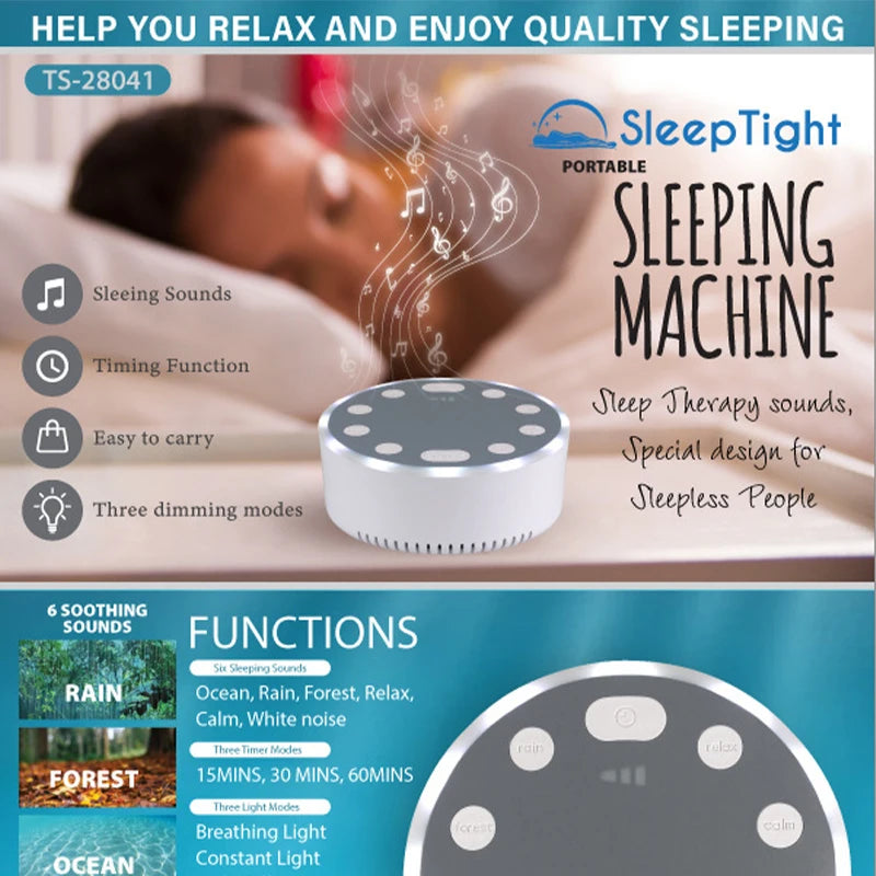 White Noise Sleep Aid Bluetooth Speaker