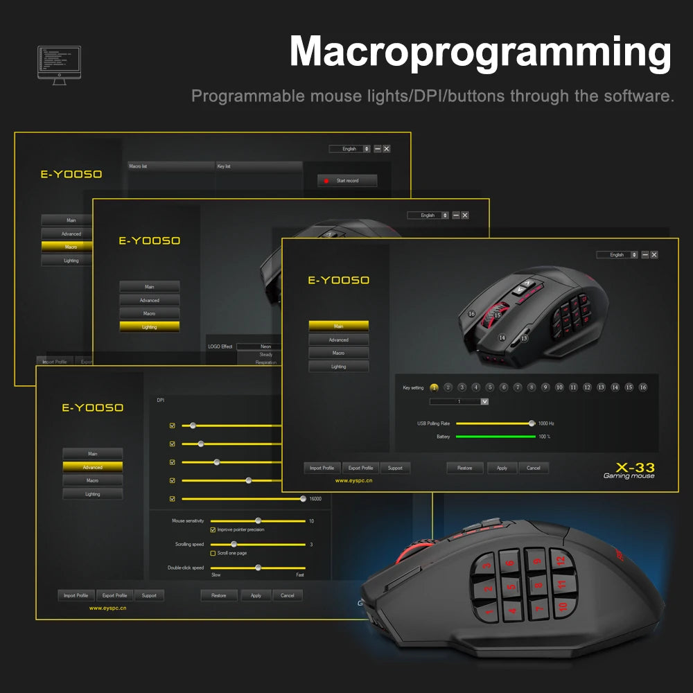 wireless RGB gaming mouse