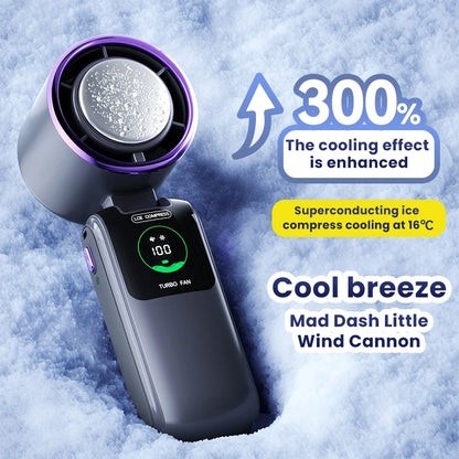 High-Speed Ice Pack Portable Folding Fan