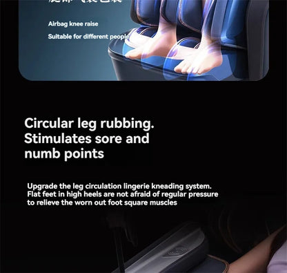 4D+4D Electric Massage Chairs Full Body Recliner Zero Gravity Auto Massage Chair Sl-Track 2025 Full Body Relaxation Massage Sofa