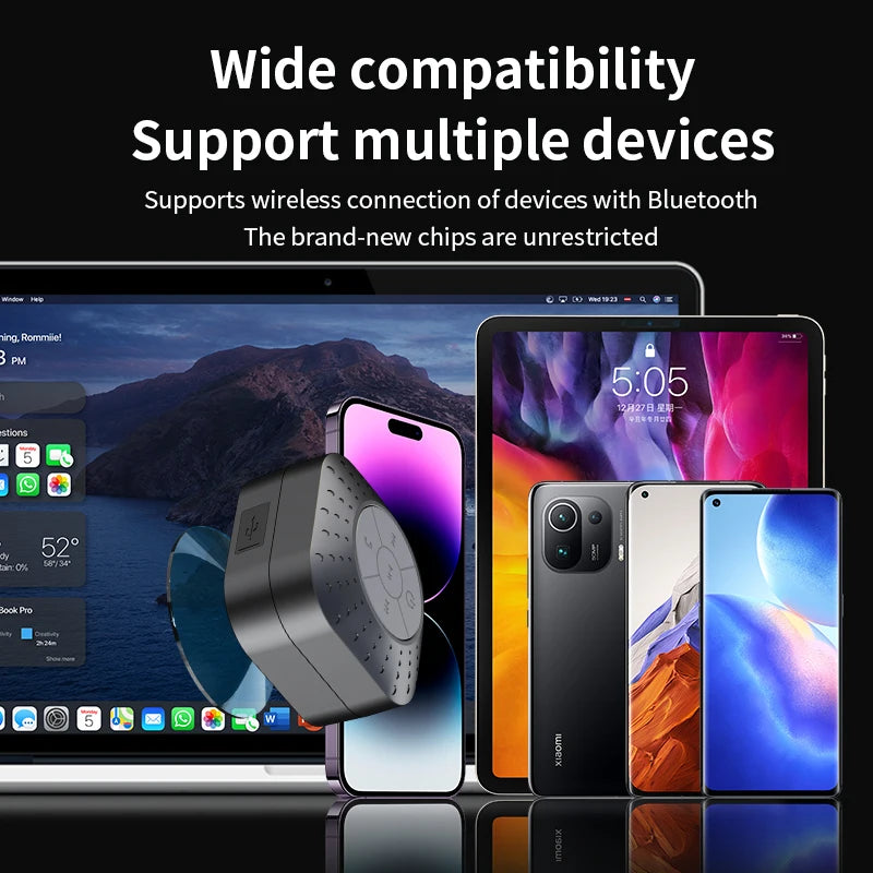 Portable Bluetooth Speaker Mini Audio Suction Cup Phone Stand Surround Sound Subwoofer Smart Home Electronic Devices