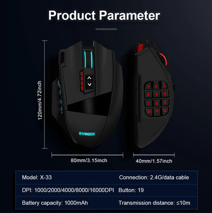wireless RGB gaming mouse