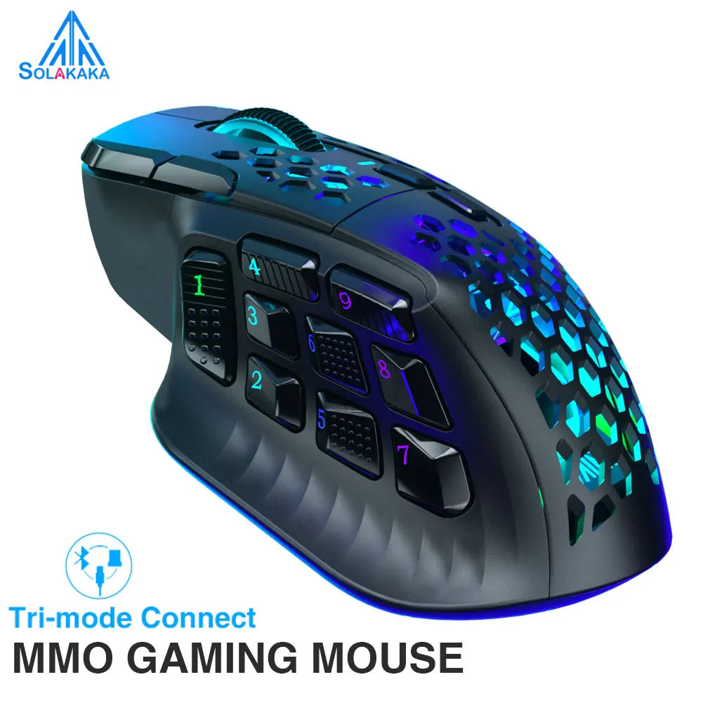 wireless MMO gaming mouse