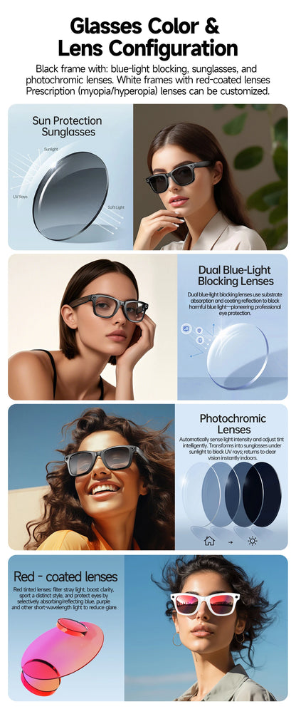 AI smart camera glasses