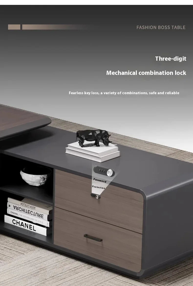 Executive Pro Standing Desk Smart Charging Organizer Ergonomic Motion Control Office Solution Secretária Executiva Furniture