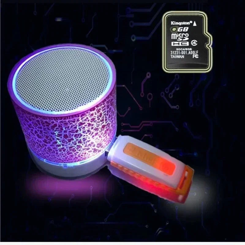 Mini Wireless Bluetooth Speaker with LED Light
