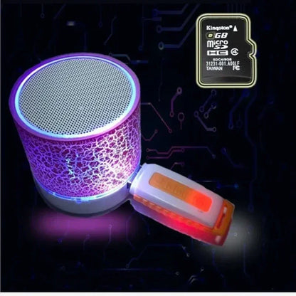 Mini Wireless Bluetooth Speaker with LED Light