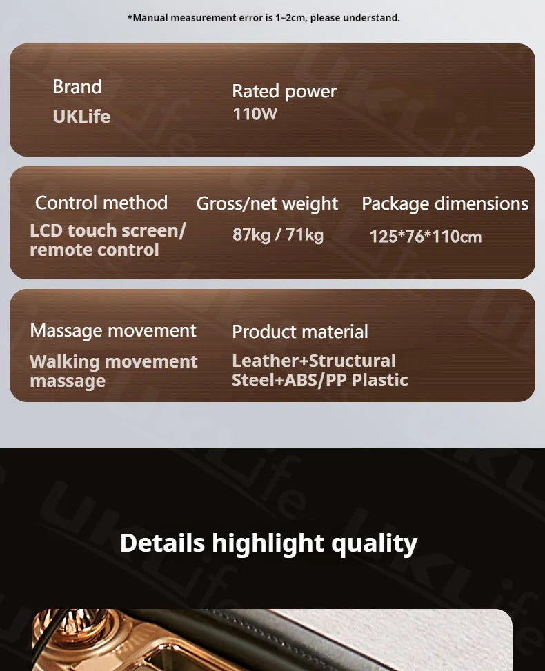 4D SL-Track Massage Chair Zero Gravity Full Body w/AI Voice 3D Luxury Electric Home Office Massage Sofa 3Y Warranty