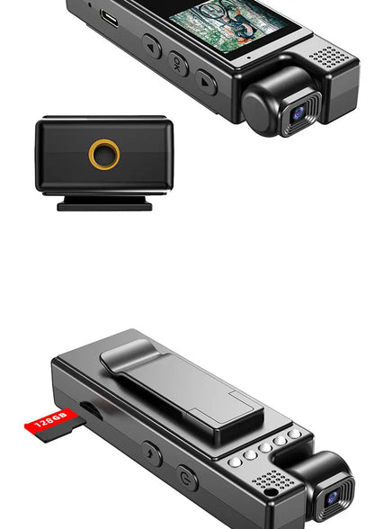 JOZUZE 1.3inch Screen 1080P Sports HD Mini Camera Portable Digital Video Recorder BodyCam Infrared Night Vision Police Camcorder