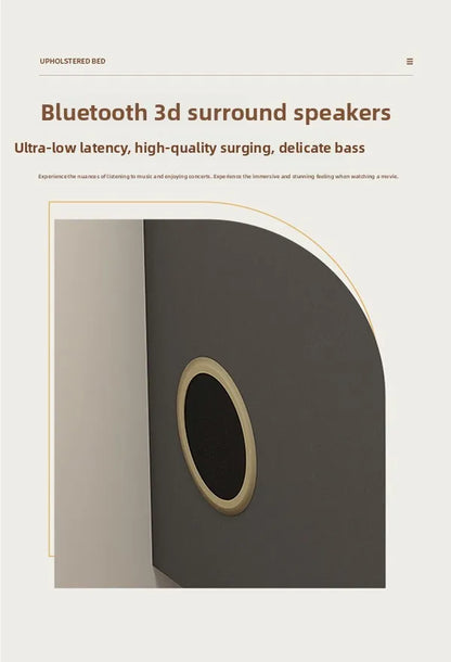 simple smart bedside table modern light luxury bedroom multi-function bedside table wireless charging criado mudo furniture