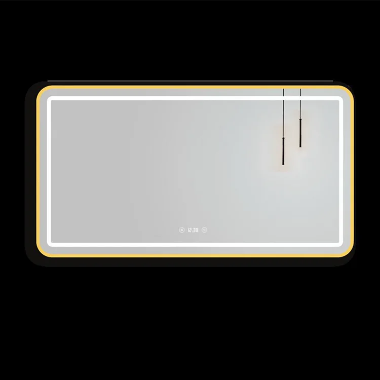 Wall Hung Frameless Touch Screen Led Bath Smart Mirror for Bathroom