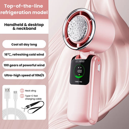 High-Speed Ice Pack Portable Folding Fan