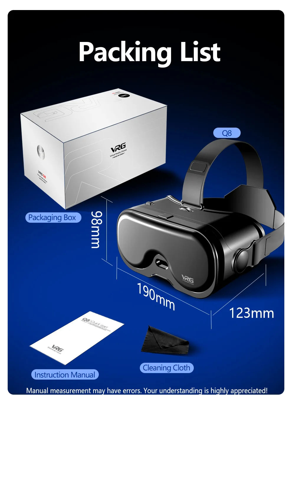 3D VR Headset for iPhone and Android