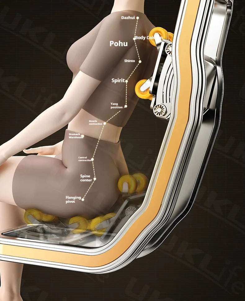 4D SL-Track Massage Chair Zero Gravity Full Body w/AI Voice 3D Luxury Electric Home Office Massage Sofa 3Y Warranty