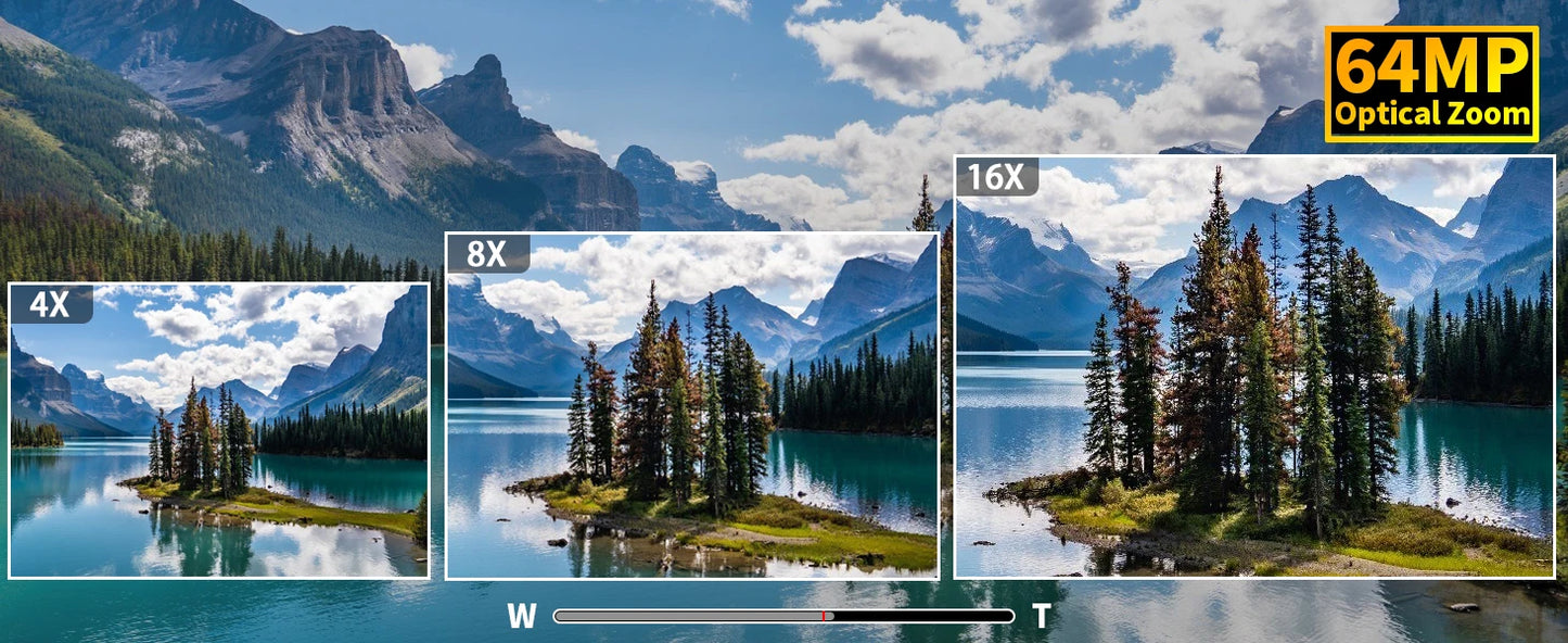 NBD 64MP Digital Cameras for Photography, 16X Optical Zoom Camera with WiFi & App Control,5K Camera with 180°Flipable Screen