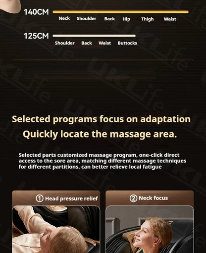 4D SL-Track Massage Chair Zero Gravity Full Body w/AI Voice 3D Luxury Electric Home Office Massage Sofa 3Y Warranty