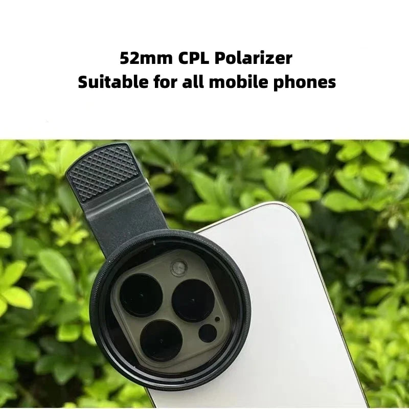 52mm CPL Circular Polarizing Lens Filter for Phones