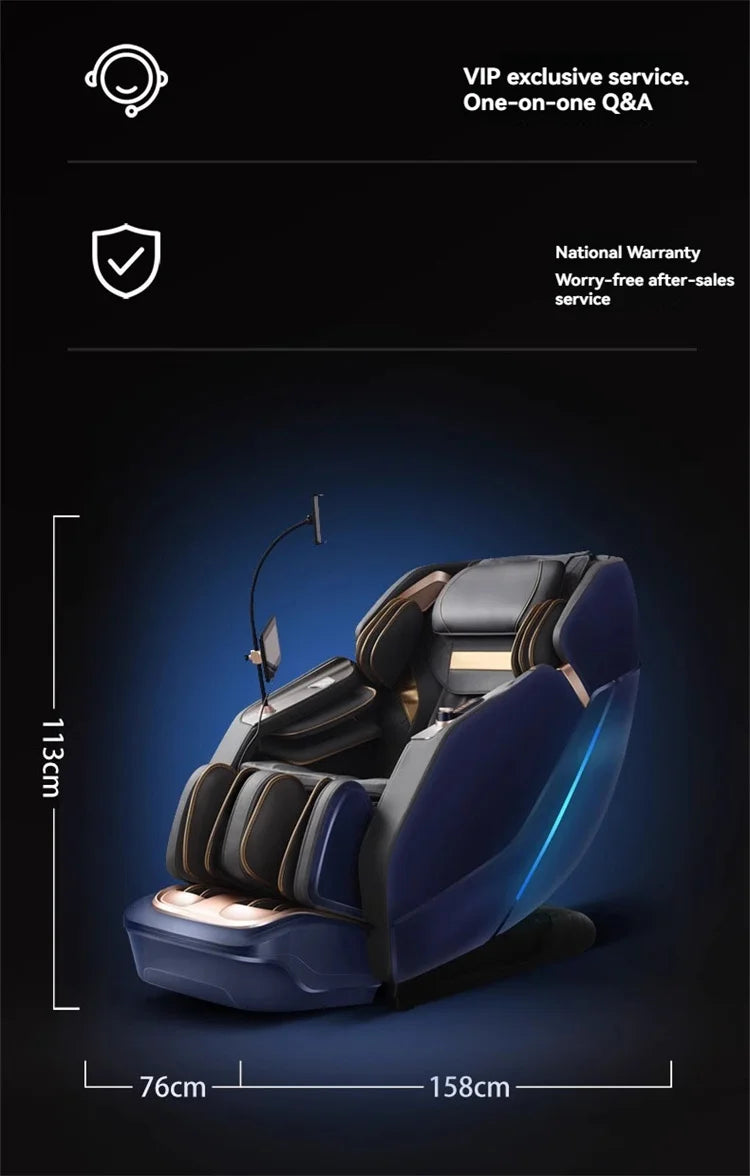 4D+4D Electric Massage Chairs Full Body Recliner Zero Gravity Auto Massage Chair Sl-Track 2025 Full Body Relaxation Massage Sofa