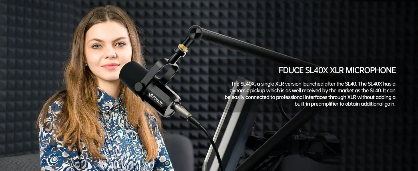 FDUCE SL40X Dynamic Podcast Microphone