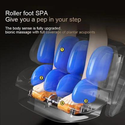 4D SL-Track Massage Chair Zero Gravity Full Body w/AI Voice 3D Luxury Electric Home Office Massage Sofa 3Y Warranty