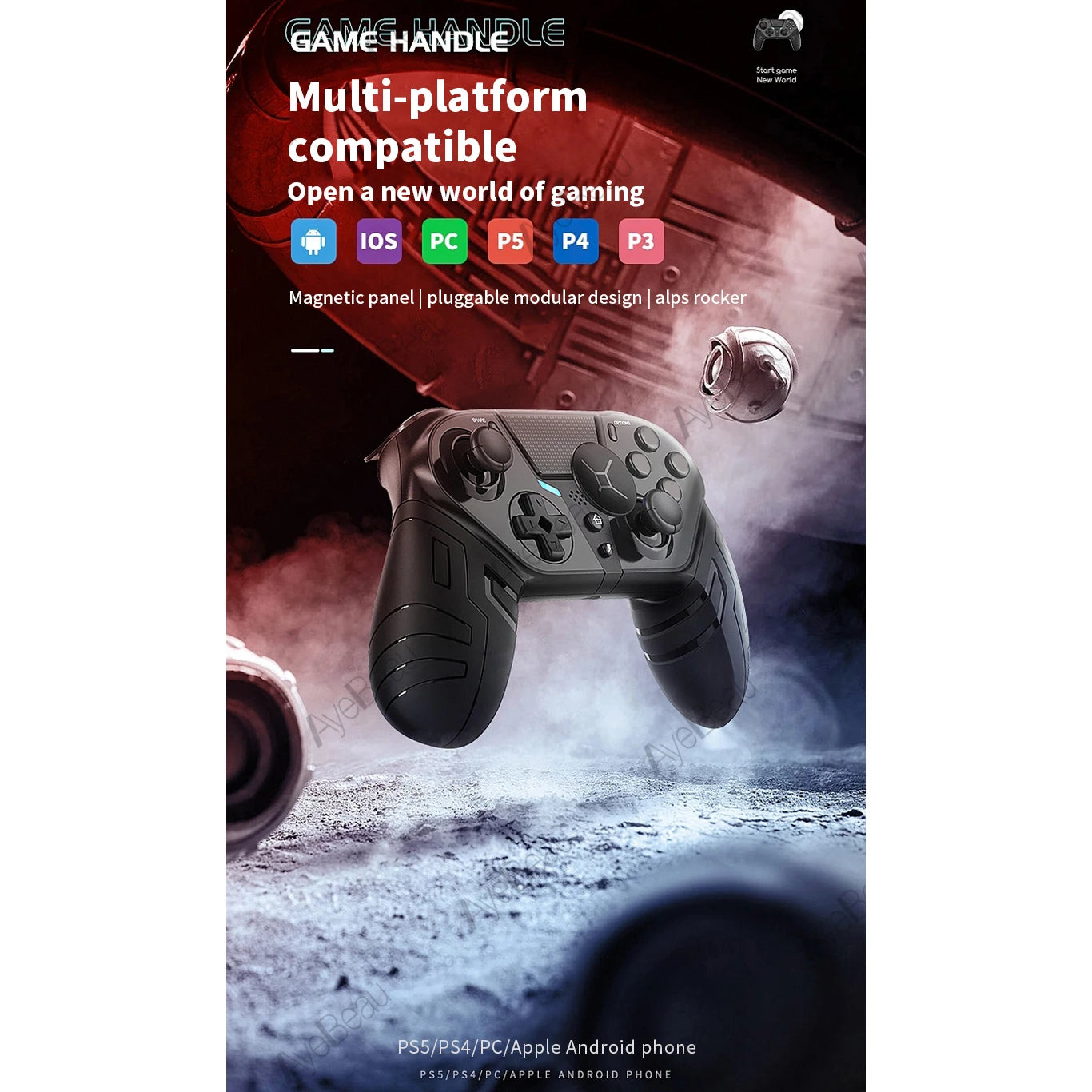 Wireless Bluetooth game controller