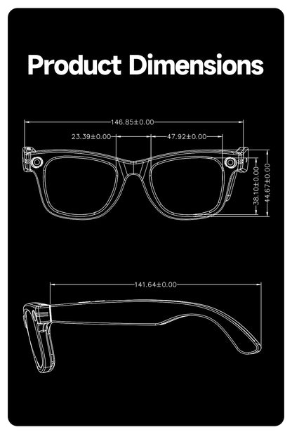 AI smart camera glasses
